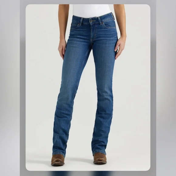 Wrangler Retro Mae Mid Rise Boot Cut Jeans Size 29 Size 7 x 36 NWT Women’s - Picture 5 of 10